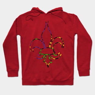 Mardi Gras Fleur De Lis Hoodie